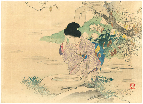 梶田半古「木版口絵」