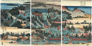 広重初代「東都名所王子稲荷境内全図」