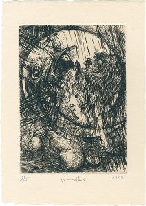古沢岩美「『詩画集　聖なる淫者の秋』より」