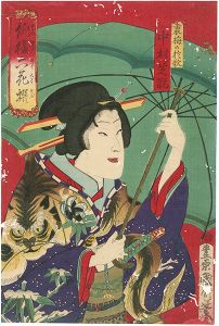 国周「俳優六花撰　」