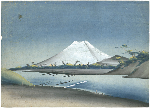 作者不詳「泥絵 富士の図」