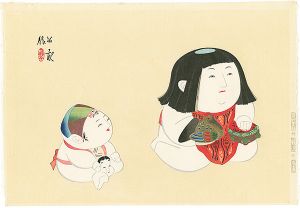 Nishizawa Tekiho / 御所人形　鶴亀