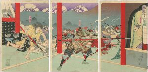 延一「本能寺焼討の図」