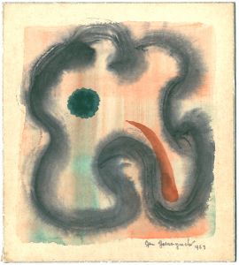 山口源「自筆画色紙」