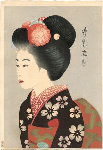 山村耕花「舞妓」