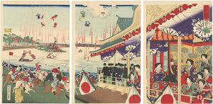 上野不忍競馬会之図