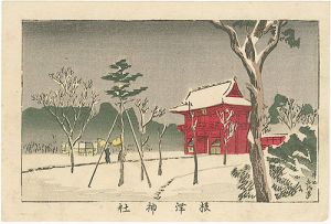 東京真画名所図解　根津神社