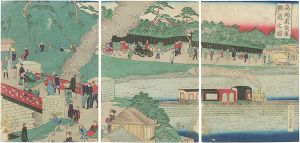 一景「高縄蒸気車鉄道之図」