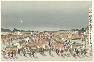 浮絵　洛陽四条河原夕涼図【復刻版】