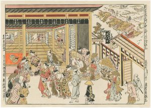 Original Perspective Picture of the Great Gate and Naka-no-cho in the Shin Yoshiwara【Reproduction】