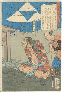 芳年「東錦浮世稿談　柴田南五斎　荏柄平太胤長」