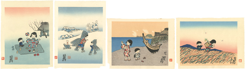 谷内六郎「四季版画」