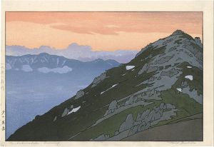 吉田遠志「夕の燕岳」