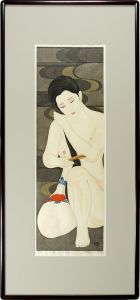 瀧秀水「刺青藍十二揃之内　蝶と牡丹」