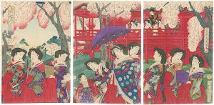 上野桜花遊覧図