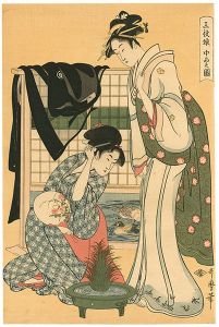 Utamaro / The cool-looking【Reproduction】 [涼しき姿【復刻版】]