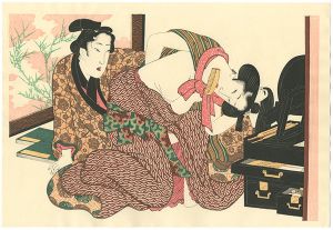 The Woman and Young Man in Front of the Mirror【Reproduction】
