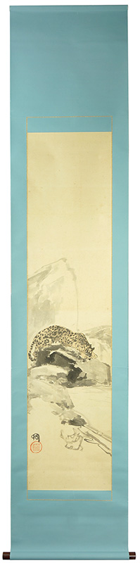 吉田博「肉筆画幅　彪之図（仮題）」
