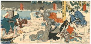 豊国三代「東山桜荘子」