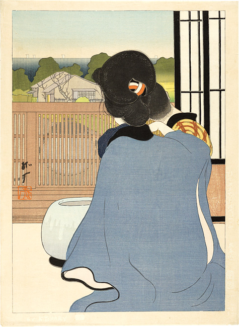 戸張孤雁「小田原妓楼」