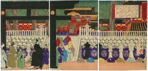 芳年 年参「徳川治蹟年間紀事　四代 厳有院殿家綱公」