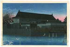 川瀬巴水「平河門」