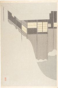 小村雪岱「雪の朝」