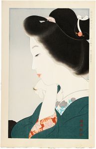 Kamoshita Choko / New Ukiyo-e Style Beauties / September, Tipsy