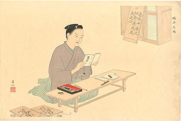 島田墨仙「橋本左内」