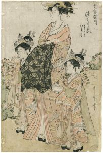 Utamaro / Sakumae of the Daimonjiya [大文字屋内　佐くまゑ]