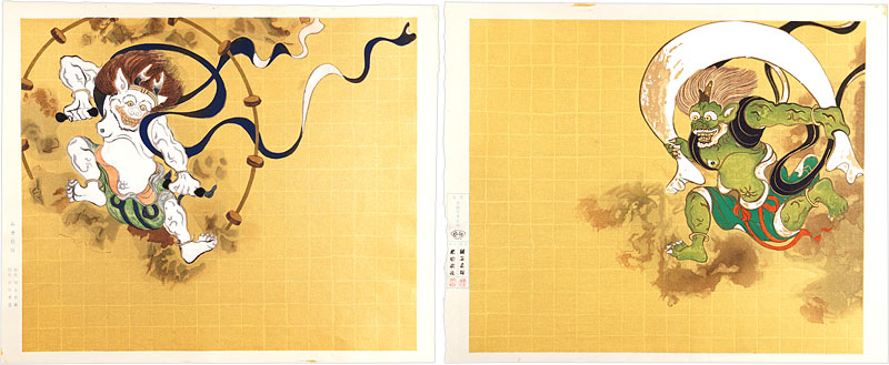 俵屋宗達「風神・雷神図」