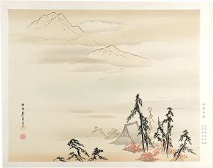 狩野芳崖「東山眺望図」