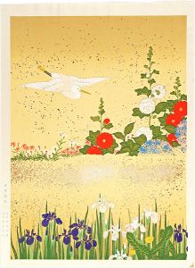 Sakai Hoitsu / 四季花鳥図屏風