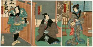Kunisada II / Kabuki Actors Print	 [百鵆魁曽我]