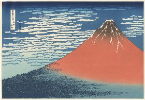 Thirty-Six Views of Mt. Fuji / View on a Fine Breezy day (Gaifu kaisei)【Reproduction】