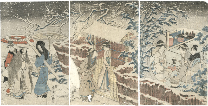 豊国初代「雪中図」