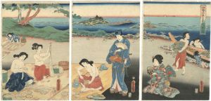 伊勢の海士長鮑制ノ図