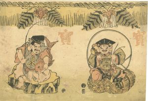 作者不詳「恵比寿・大黒の図（仮題）」