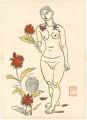 Nude with Flowers