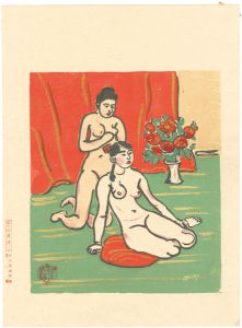 梅原龍三郎「裸婦結髪図」