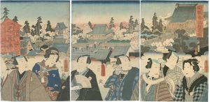 Toyokuni III, Kunihisa / 開帳参詣群集図 [開帳参詣群集図]