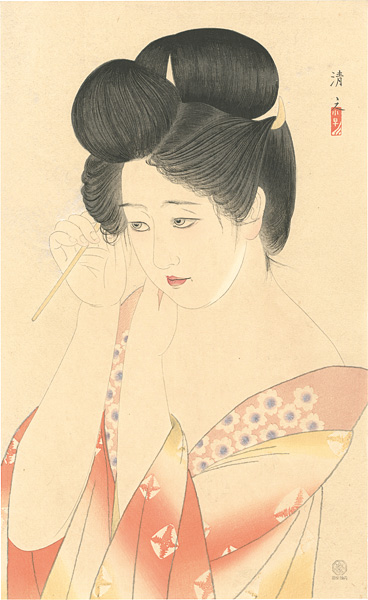 Kobayakawa Kiyoshi “Dressing her hair”