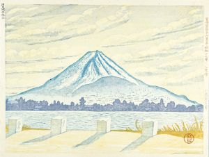 小泉癸巳男「聖峰富岳三十六景の内　川口湖の不二」