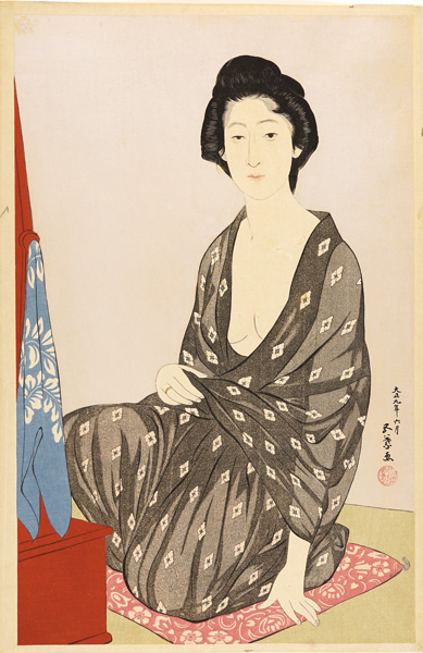 橋口五葉「夏衣の女」