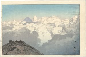 吉田博「日本南アルプス集　駒ケ岳山頂より」