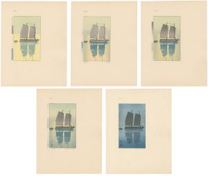 Yoshida Hiroshi / 「帆船」色分解