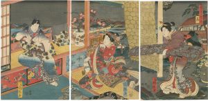 国輝初代「雪月花之内　花」