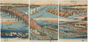 広重初代「東都名所　永代橋全図」