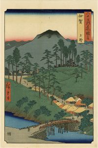 広重初代「六十余州名所図会　伊賀 上野【復刻版】」