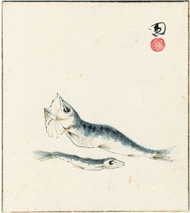 圓鍔勝三「自筆色紙 目刺（仮題）」
